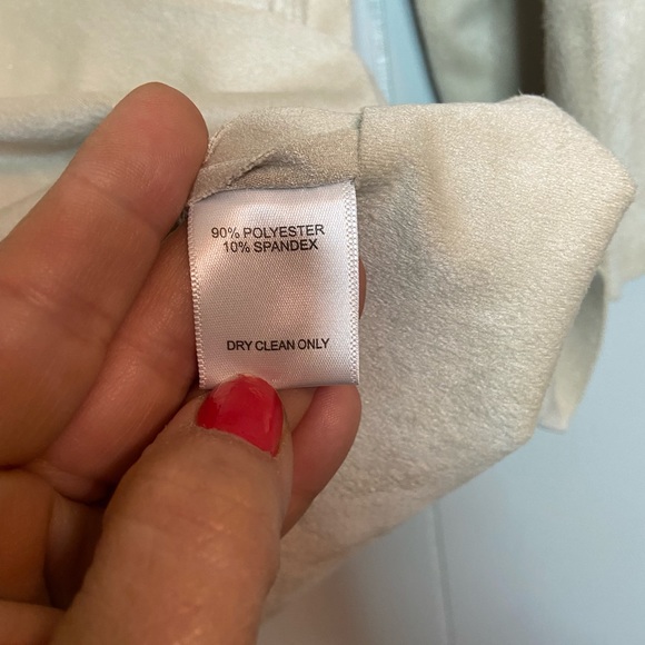 Alberto Makali tan ecru metallic studded Laser cutout ladies tunic medium med - Picture 6 of 8